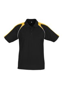 Triton Mens Polo                   -L  -BLACK/GOLD/WHITE