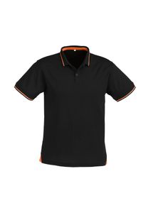 Jet Mens Polo                      -L  -BLACK/ORANGE