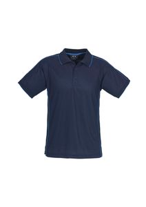 Resort Mens Polo              -3XL-BLACK/CHARCOAL