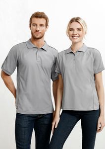 Resort Mens Polo              -3XL-BLACK/CHARCOAL