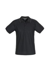 Resort Mens Polo              -3XL-BLACK/CHARCOAL