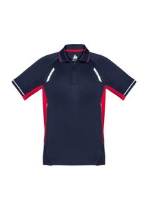 Renegade Mens Polo                                -2XL-NAVY/SKY/SILVER