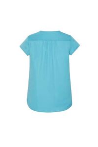 LADIES KAYLA V-NECK PLEAT BLOUSE-14  -AUBURN