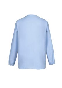 LILY LADIES HI-LO BLOUSE-12  -ICE BLUE