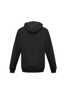 Mens Crew Zip Hoodie-L-BLACK