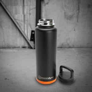 Moondyne 1200ML Stainless Steel Vacuum Thermal Bottle-BLACK
