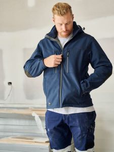 Bisley Flex & Move™ Soft Shell Hooded Jacket-2XL-NAVY