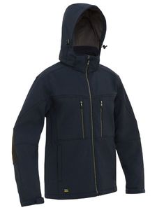 Bisley Flex & Move™ Soft Shell Hooded Jacket-2XL-NAVY