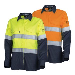 BOOL WOMENS REGULAR WEIGHT PPE2 FR SHIRT WITH LOXY-12-YELLOW/NAVY