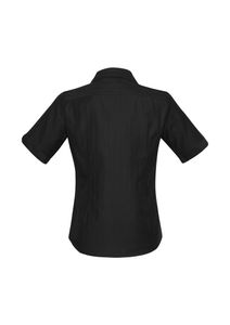 Preston Ladies Short Sleeve Shirt-16-BLACK