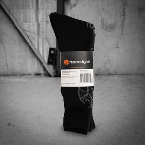 Moondyne Promo Polyester/Cotton Work Socks-4 Pair Pack-Size 7-12