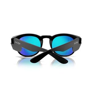 SAFESTYLE CRUISERS MATT BLACK FRAME MIRRORS BLUE POLARISED SAFETY SPECS