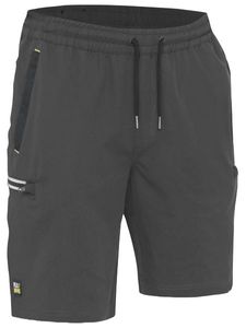 FLX & MOVE™ 4-WAY STRETCH ELASTIC WAIST CARGO SHORT-92R-BLACK