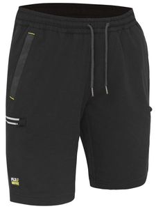 FLX & MOVE™ 4-WAY STRETCH ELASTIC WAIST CARGO SHORT-92R-BLACK