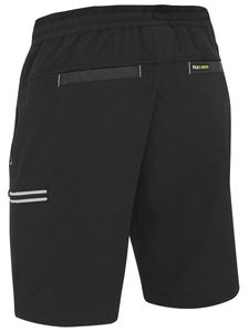 FLX & MOVE™ 4-WAY STRETCH ELASTIC WAIST CARGO SHORT-92R-BLACK