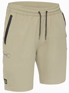 FLX & MOVE™ 4-WAY STRETCH ELASTIC WAIST CARGO SHORT-92R-BLACK