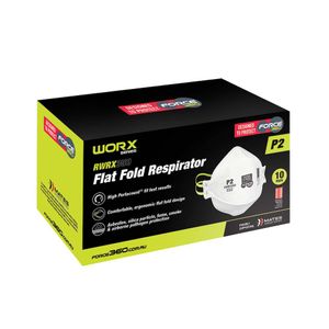 Force360 P2 Flat Fold Disposable Respirator (20 per box)