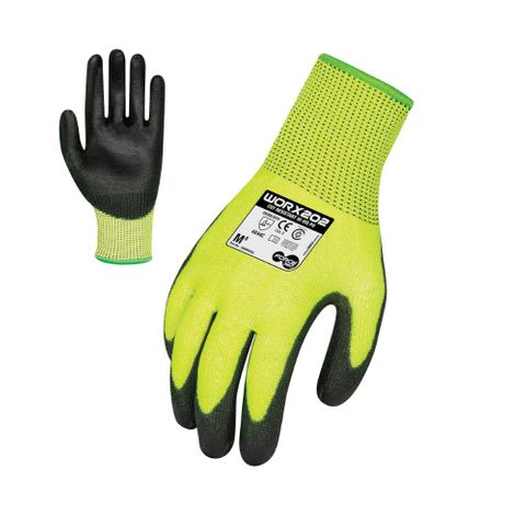 Force360 Cut Resistant PU Hivis Glove