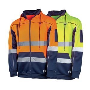 Tru Hi Vis Fleece Hoodie ZipTaped