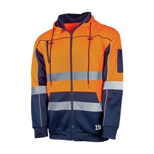 Tru Hi Vis Fleece Hoodie ZipTaped