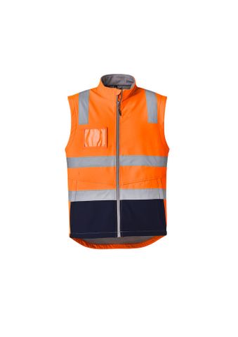 Unisex Hi Vis Softshell Vest Taped