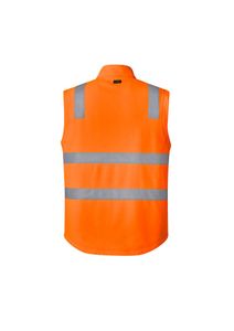 Unisex Hi Vis Softshell Vest Taped