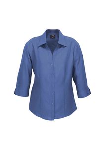 Oasis Ladies 3/4 Sleeve Shirt-12-MID BLUE