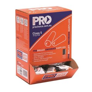 PRO-BULLET PU EARPLUGS UNCORDED  BOX OF 200