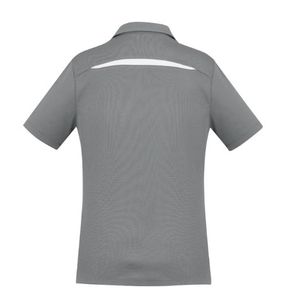 Sonar Ladies Polo-10-SILVER/WHITE