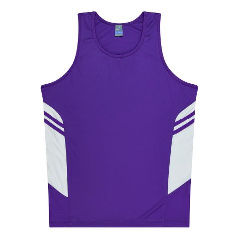 Tasman Kids Singlet-10-PURPLE