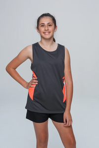 Tasman Kids Singlet-10-PURPLE