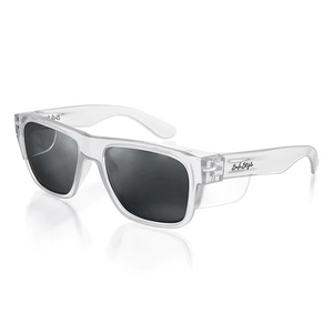 SAFESTYLE FUSIONS CLEAR FRAME POLARISED LENS SAFETY SPECS