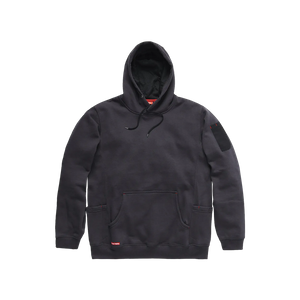 HARD YAKKA BRUSHED FLEECE HOODIE-2XL-BLACK