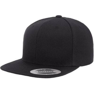 YUPOONG YP CLASSIC PREMIUM SNAPBACK CAP-One Size-Black