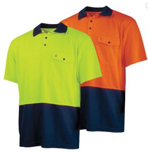 Recycled Anti-Microbial Micromesh S-XL-ORANGE/NAVY