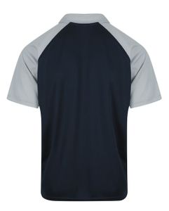 MANLY MENS POLOS-L-NAVY/SILVER