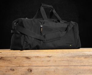 RUGGED XTREMES GYM/CARRY ON BAG - CANVAS-BLACK