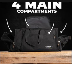 RUGGED XTREMES GYM/CARRY ON BAG - CANVAS-BLACK