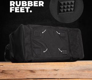 RUGGED XTREMES GYM/CARRY ON BAG - CANVAS-BLACK