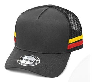 A-Frame Striped Trucker Cap