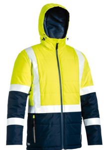 Taped Hi Vis Puffer Jacket