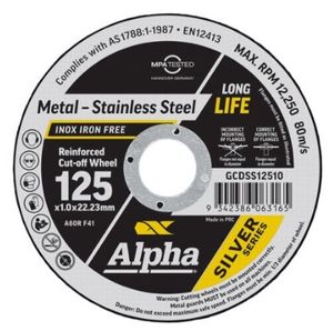 Alpha Silver Series SLAB Cutting Disc