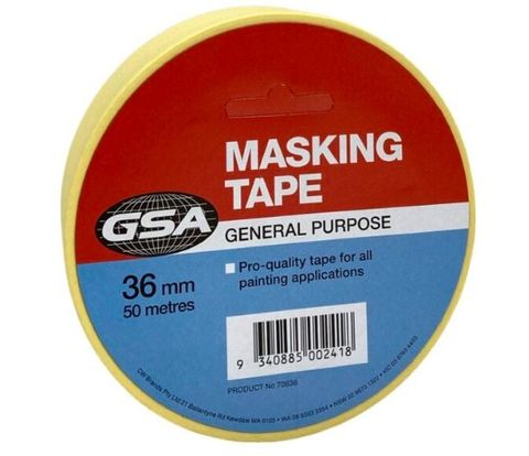 TAPE MASKING GSA HI-TEMP 36mm X 50m