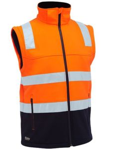 Bisley Taped Two Tone Hi Vis 3 in 1 Soft Shell Jacket