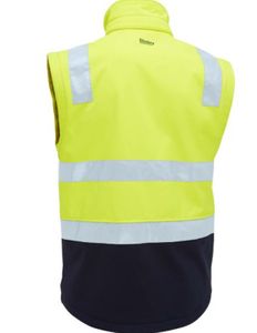 Bisley Taped Two Tone Hi Vis 3 in 1 Soft Shell Jacket