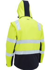Bisley Taped Two Tone Hi Vis 3 in 1 Soft Shell Jacket