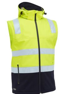 Bisley Taped Two Tone Hi Vis 3 in 1 Soft Shell Jacket