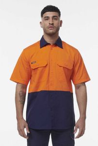 KING GEE WORKCOOL VENTED SPLICED SHORT SLEEVE SHIRT