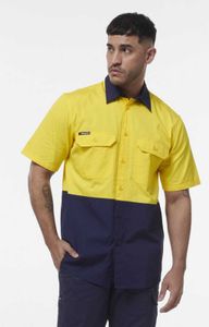 KING GEE WORKCOOL VENTED SPLICED SHORT SLEEVE SHIRT