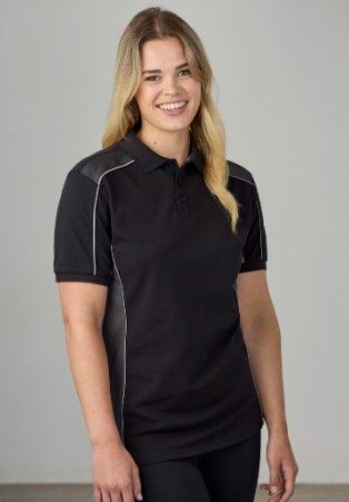 Unisex Grid Short Sleeve Polo